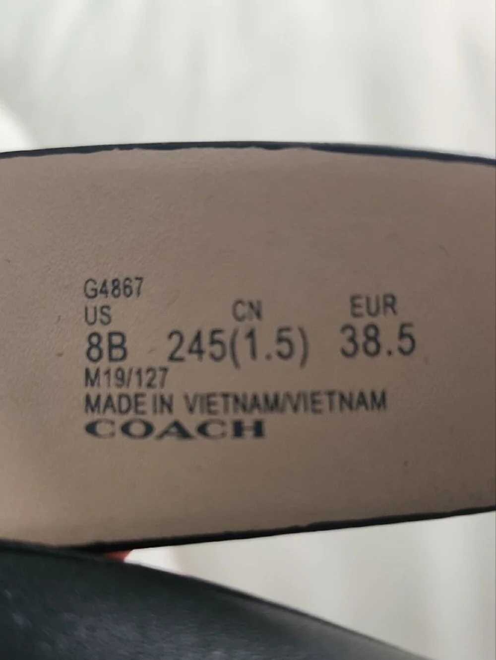 Coach Mandy Black and Tan Leather Strappy Sandals